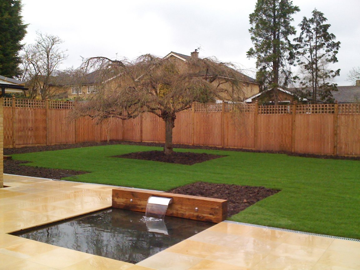 Full garden rebuild with water feature after