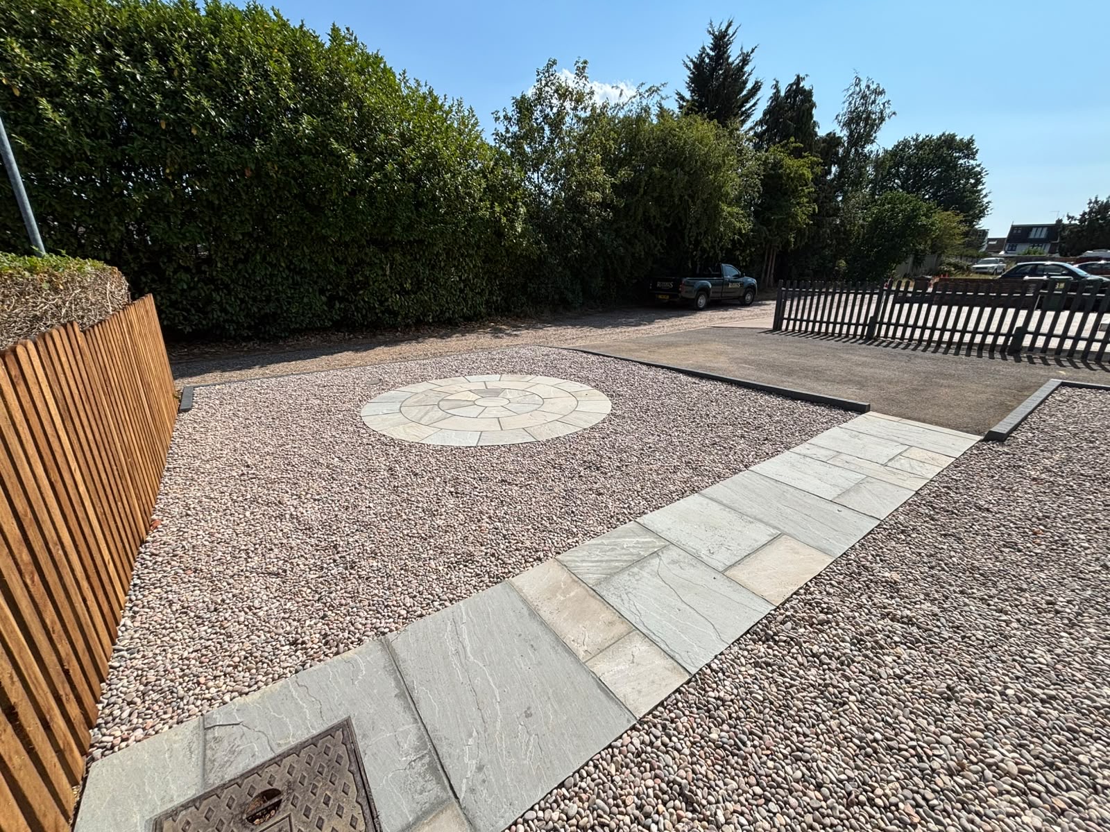 Stone path and circle